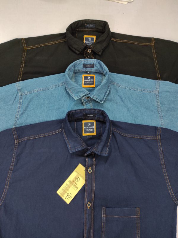 Single pocket shirt factory cotton denim